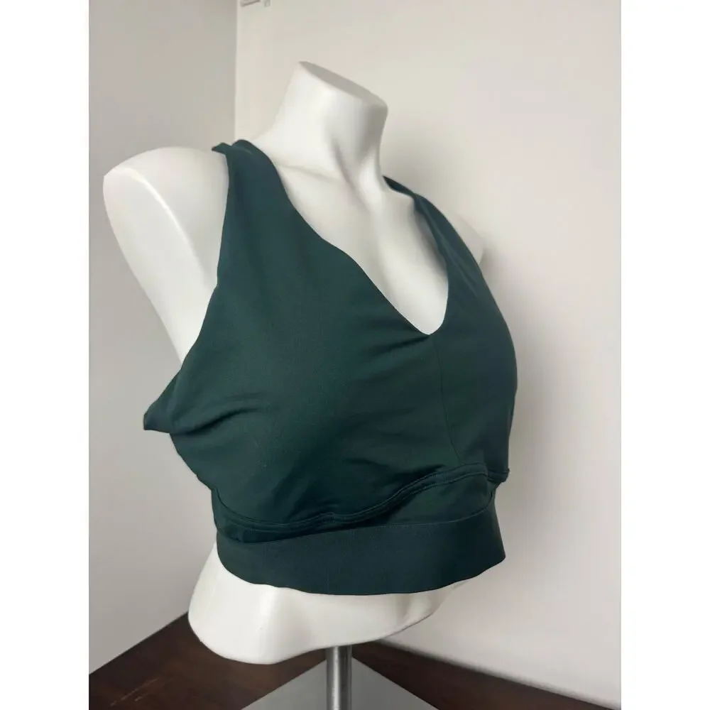 Fabletics Sports Bra Medium Impact Green 2X NWOT - Picture 2 of 6